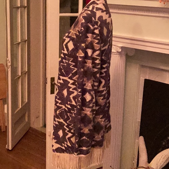 Size L LUCKY BRAND SWEATER IN FLANNEL TYPE MATERIAL - Picture 6 of 10